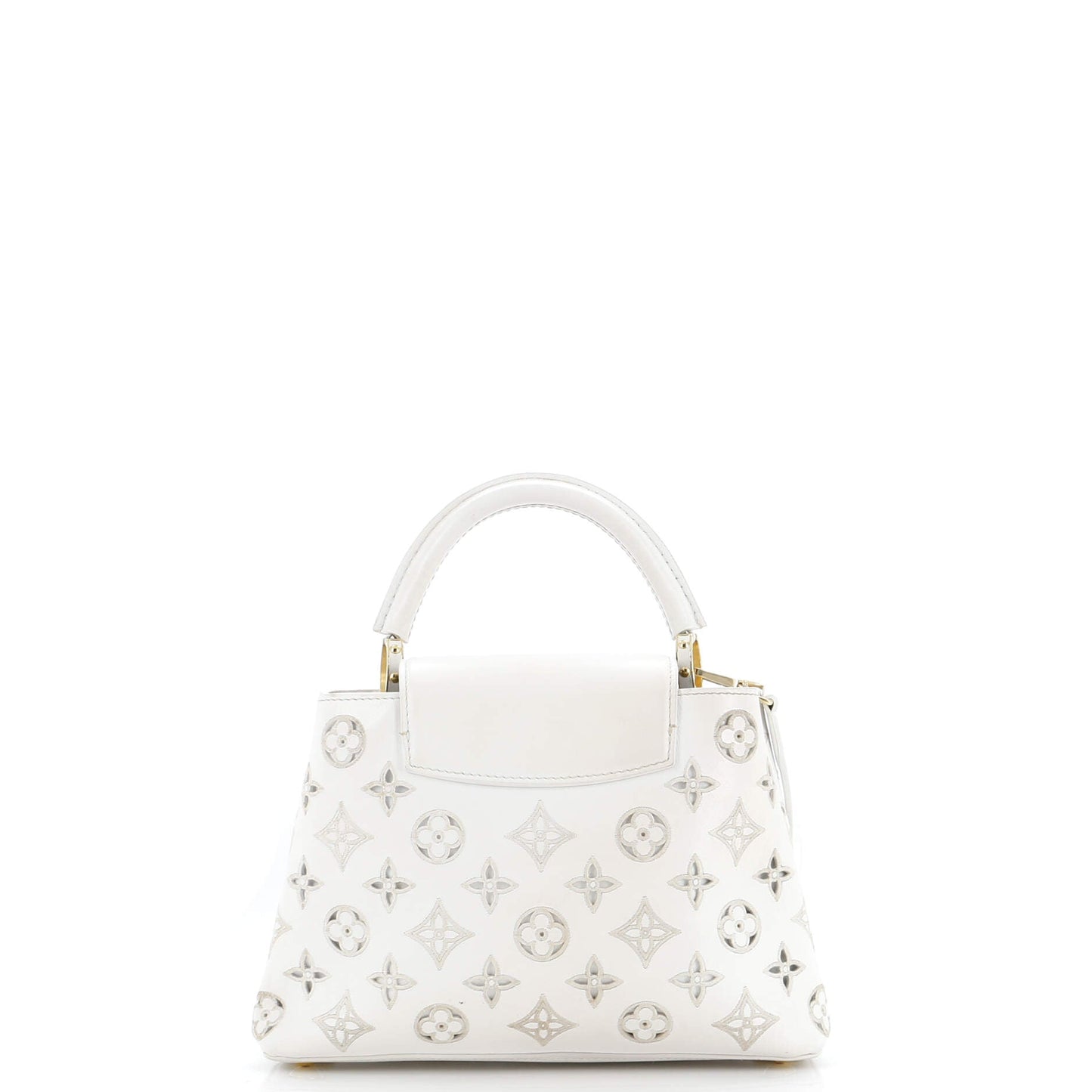Louis Vuitton Capucines Bag Cutout Broderie Bb Leather Monogram Travel Bag