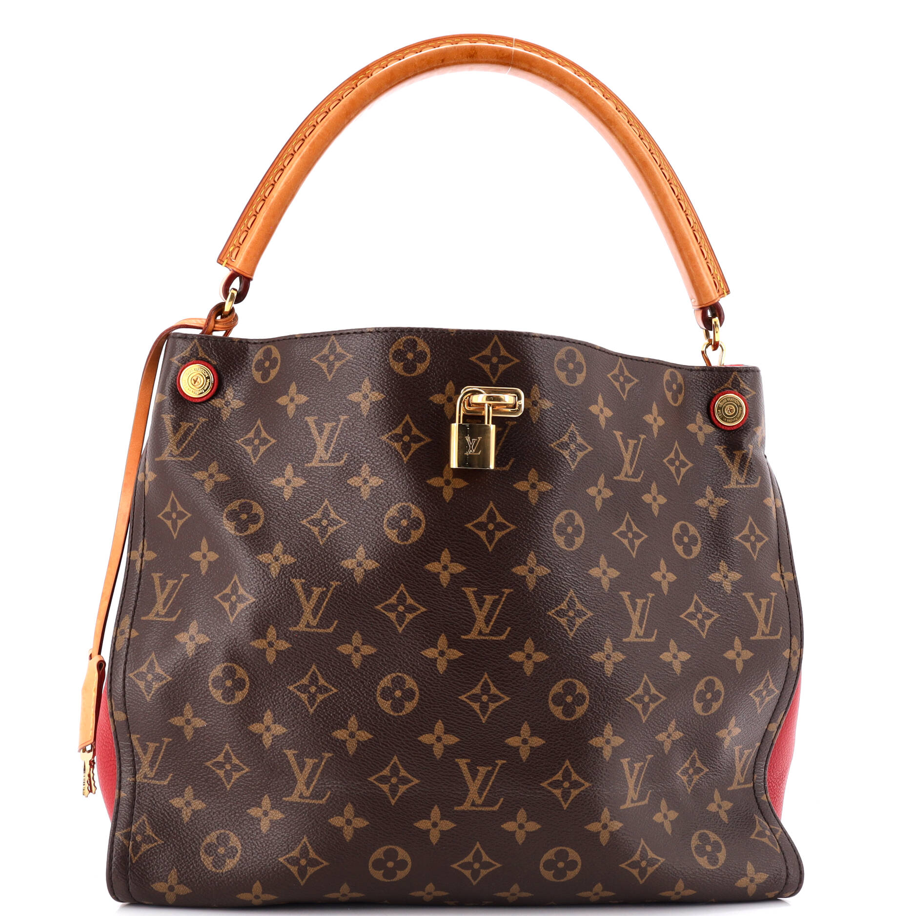 Louis Vuitton Gaia Handbag Canvas Monogram Travel Bag