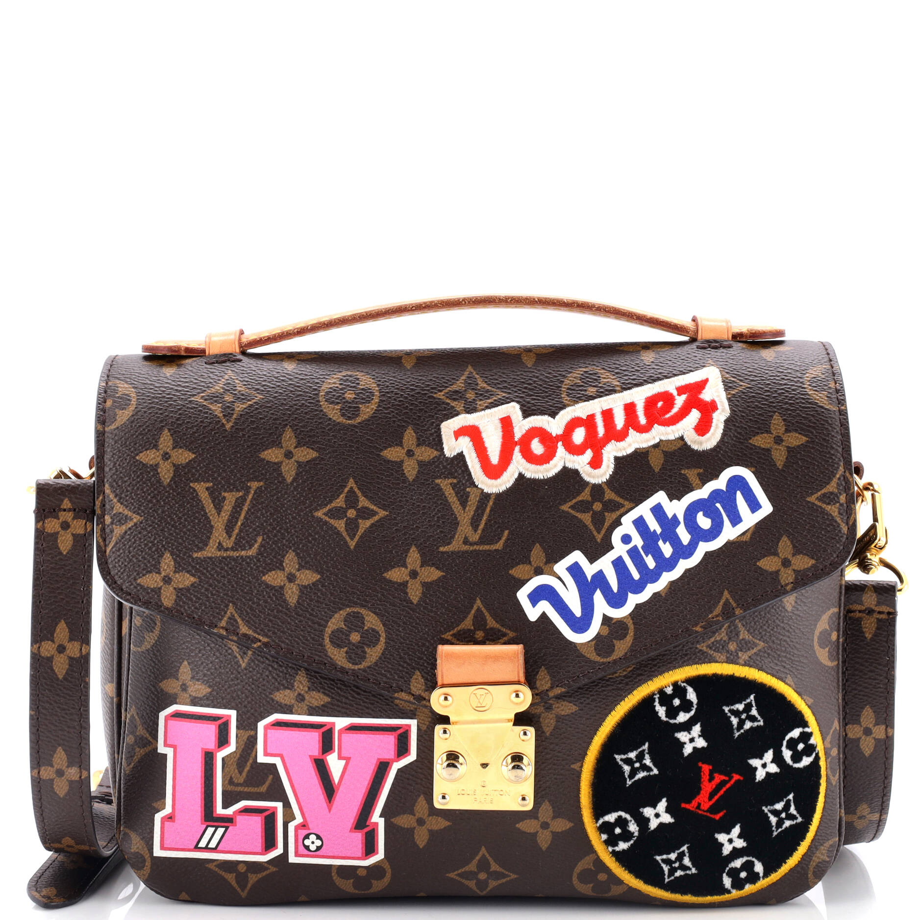 Louis Vuitton Pochette Metis Limited Edition Patches Shoulder Bag Canvas Monogram Canvas 2845966
