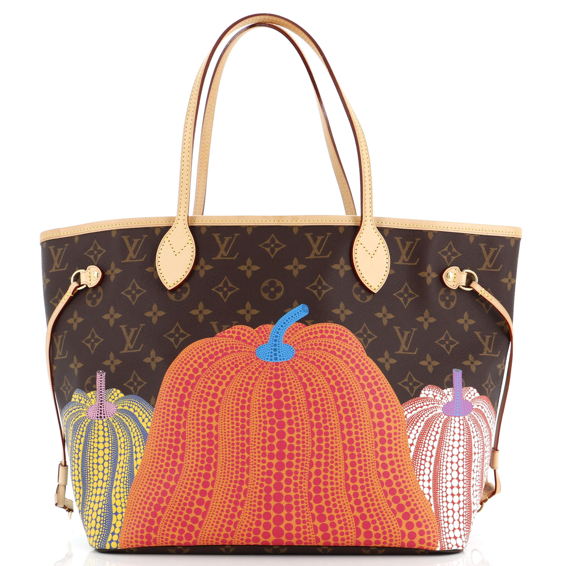 Louis Vuitton Neverfull Nm Tote Yayoi Kusama Pumpkins Mm Canvas Monogram Shoes