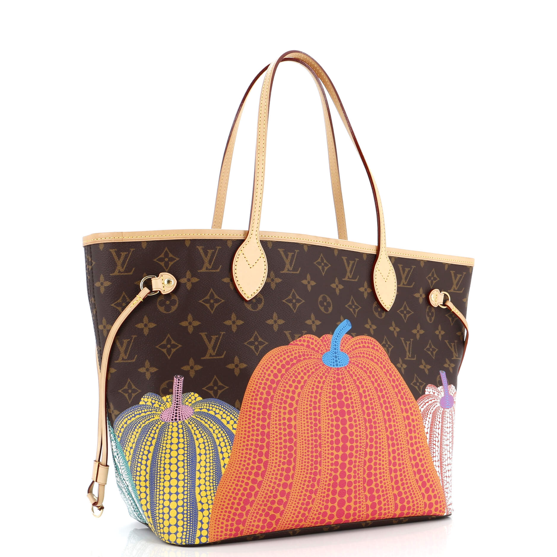 Louis Vuitton Neverfull Nm Tote Yayoi Kusama Pumpkins Mm Canvas Monogram Shoes