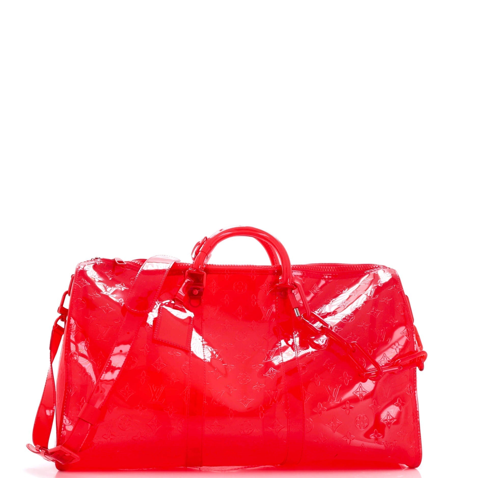 Louis Vuitton Keepall Bandouliere Bag Limited Edition Pvc Monogram Travel Bag