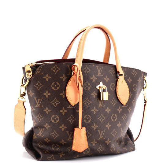 Louis Vuitton Flower Zipped Tote Mm Canvas Monogram Shoulder Bag