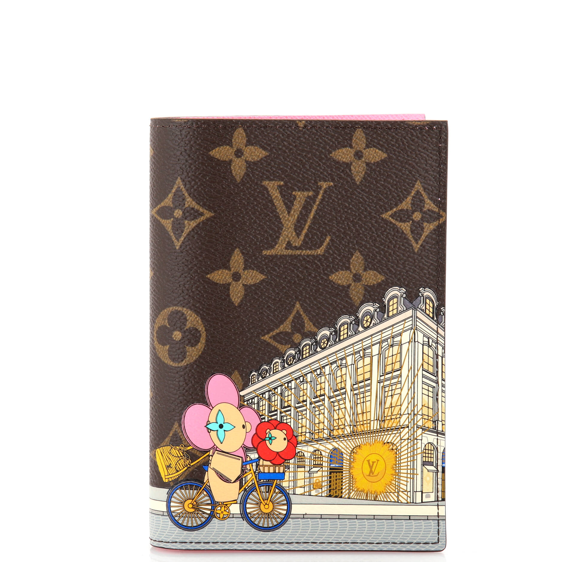 Louis Vuitton Passport Cover Limited Edition Vivienne Xmas Handbag Canvas Monogram Travel Bag