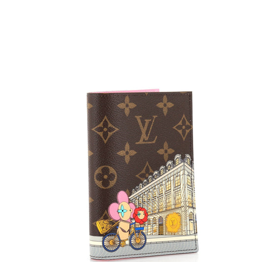 Louis Vuitton Passport Cover Limited Edition Vivienne Xmas Handbag Canvas Monogram Travel Bag