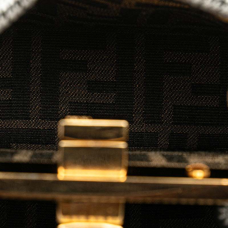 Fendi Peekaboo Iseeu Cotton 2Way Bag Leather Travel Bag