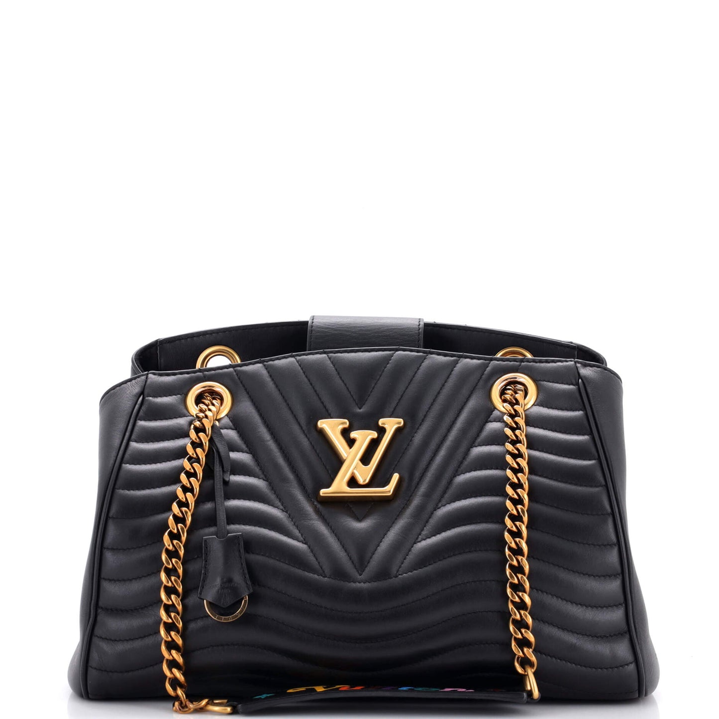 Louis Vuitton New Wave Tote Leather Quilted Shoulder Bag Leather 292043161