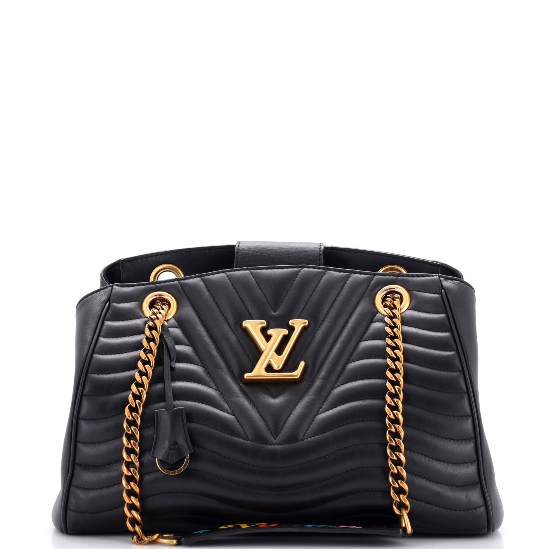 Louis Vuitton New Wave Tote Leather Quilted Shoulder Bag Leather 292043161