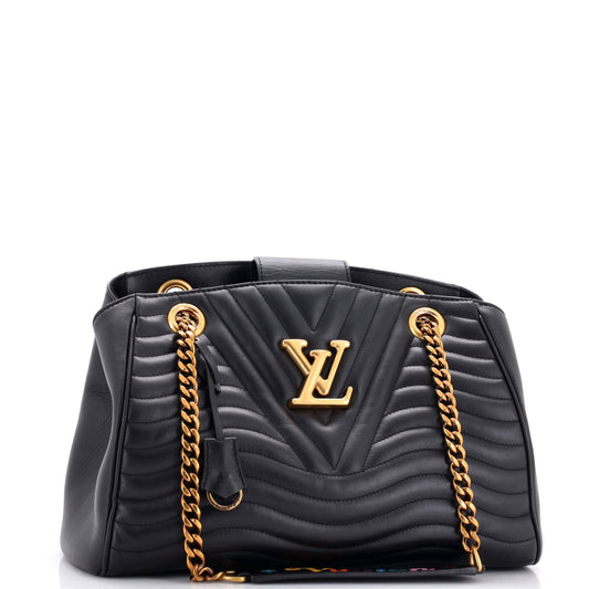 Louis Vuitton New Wave Tote Leather Quilted Shoulder Bag Leather 292043161