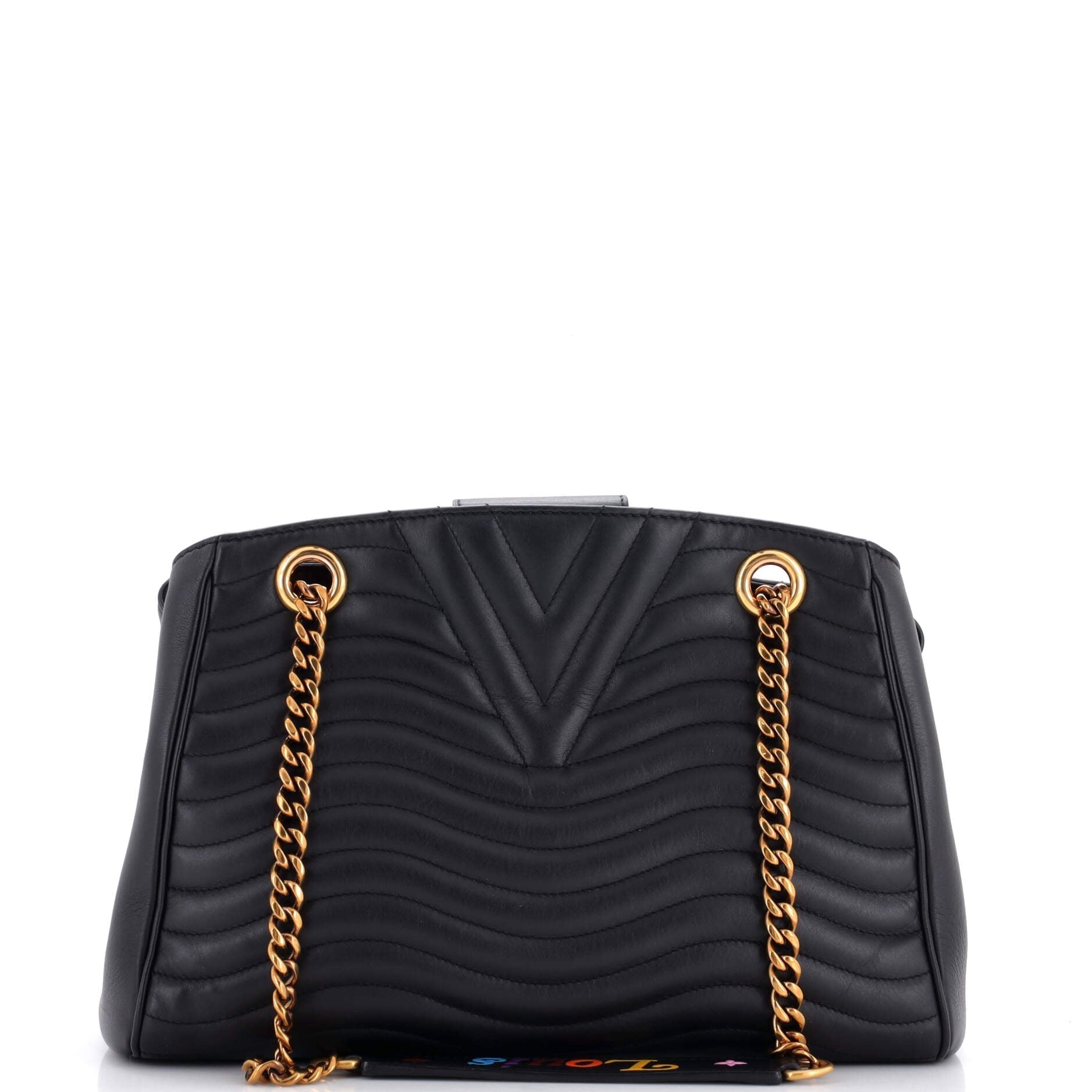 Louis Vuitton New Wave Tote Leather Quilted Shoulder Bag Leather 292043161