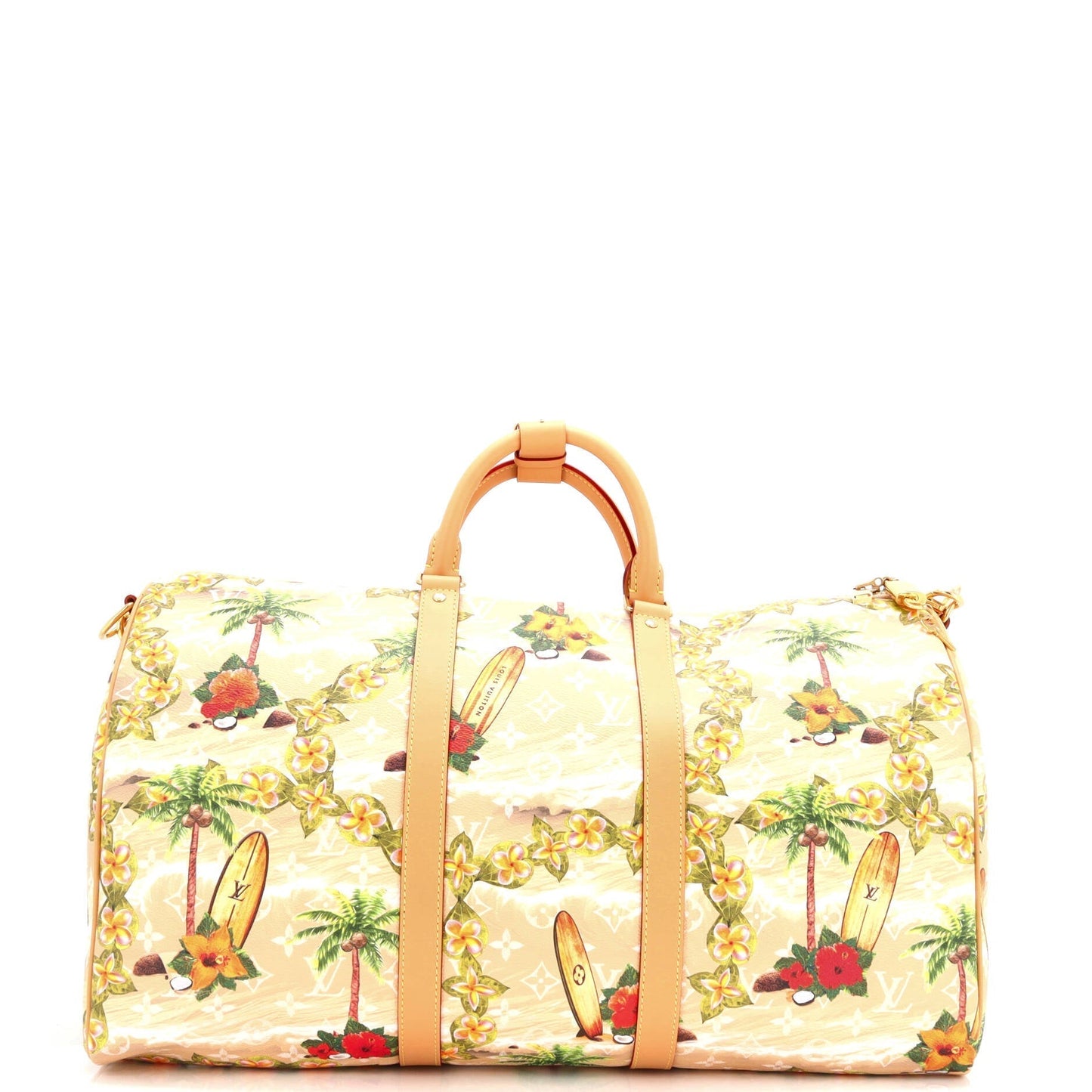 Louis Vuitton Keepall Bandouliere Bag Pharrell Williams Surfin Coated Canvas Monogram Travel Bag