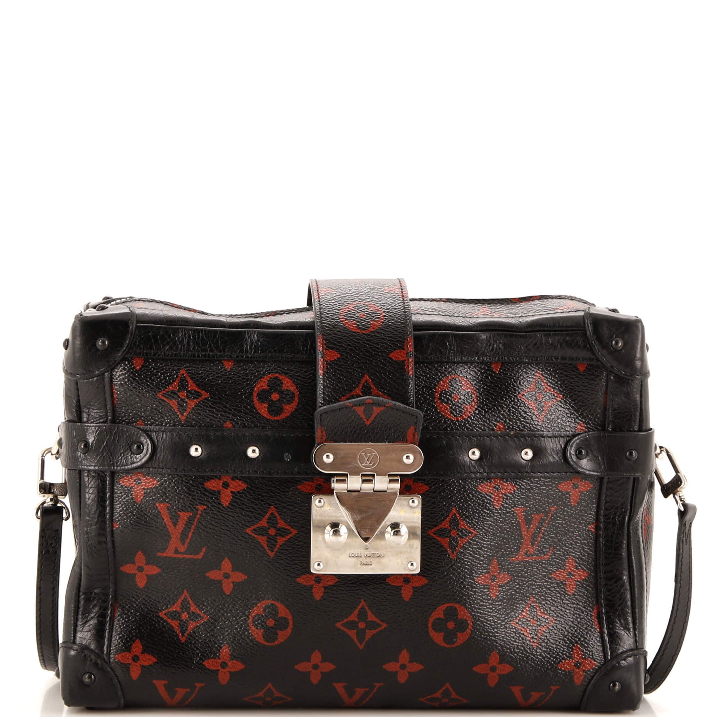 Louis Vuitton Petite Malle Soft Handbag Limited Edition Infrarouge Monogram Shoulder Bag