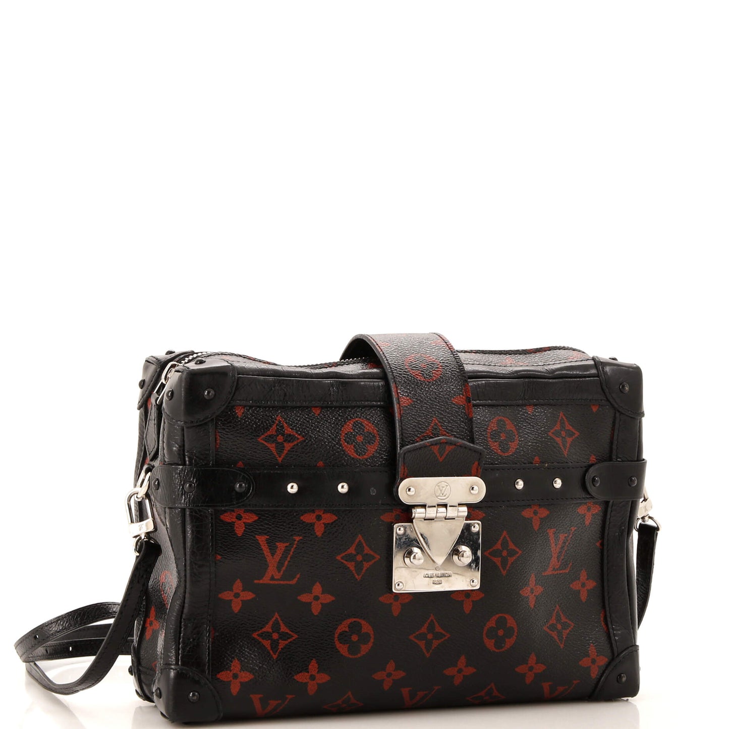Louis Vuitton Petite Malle Soft Handbag Limited Edition Infrarouge Monogram Shoulder Bag