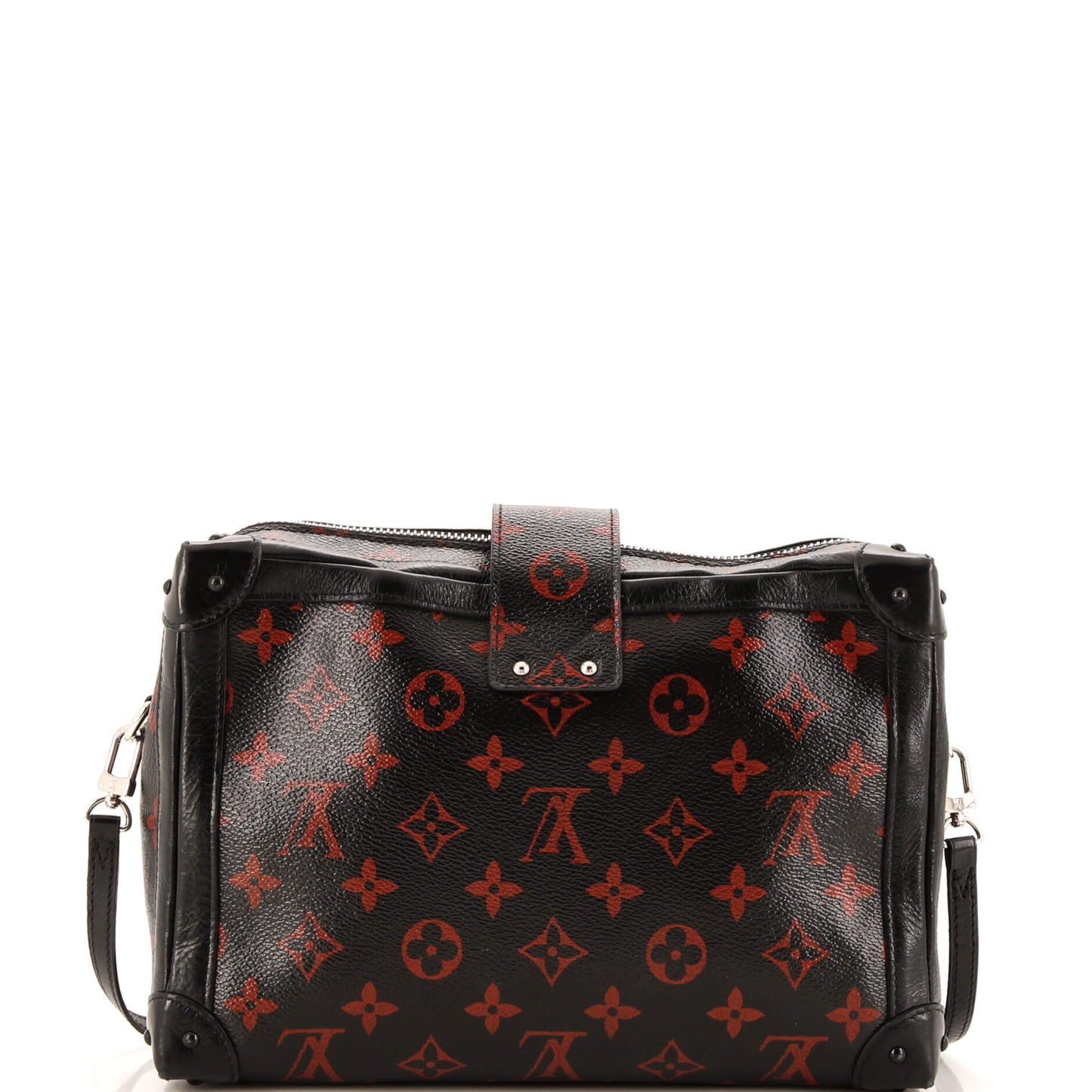 Louis Vuitton Petite Malle Soft Handbag Limited Edition Infrarouge Monogram Shoulder Bag