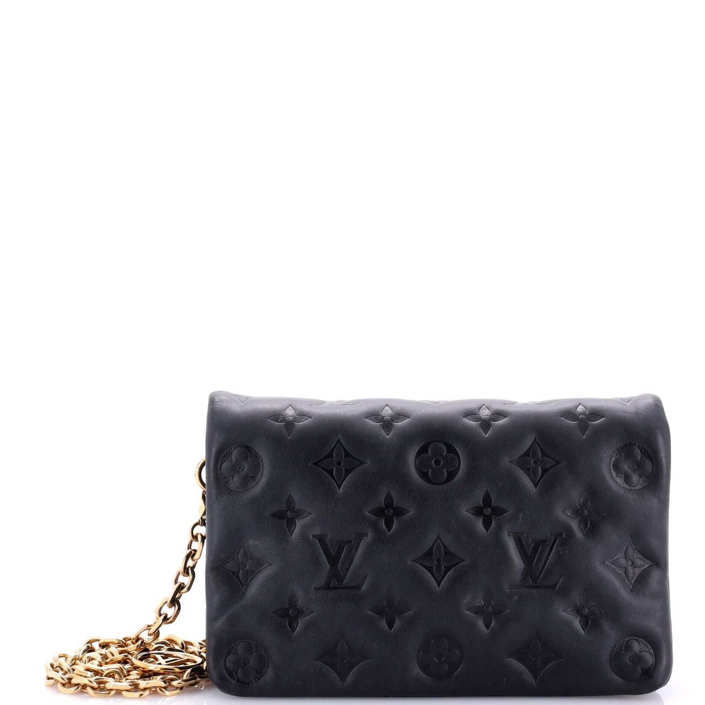 Louis Vuitton Coussin Pochette Embossed Lambskin Shoulder Bag Monogram