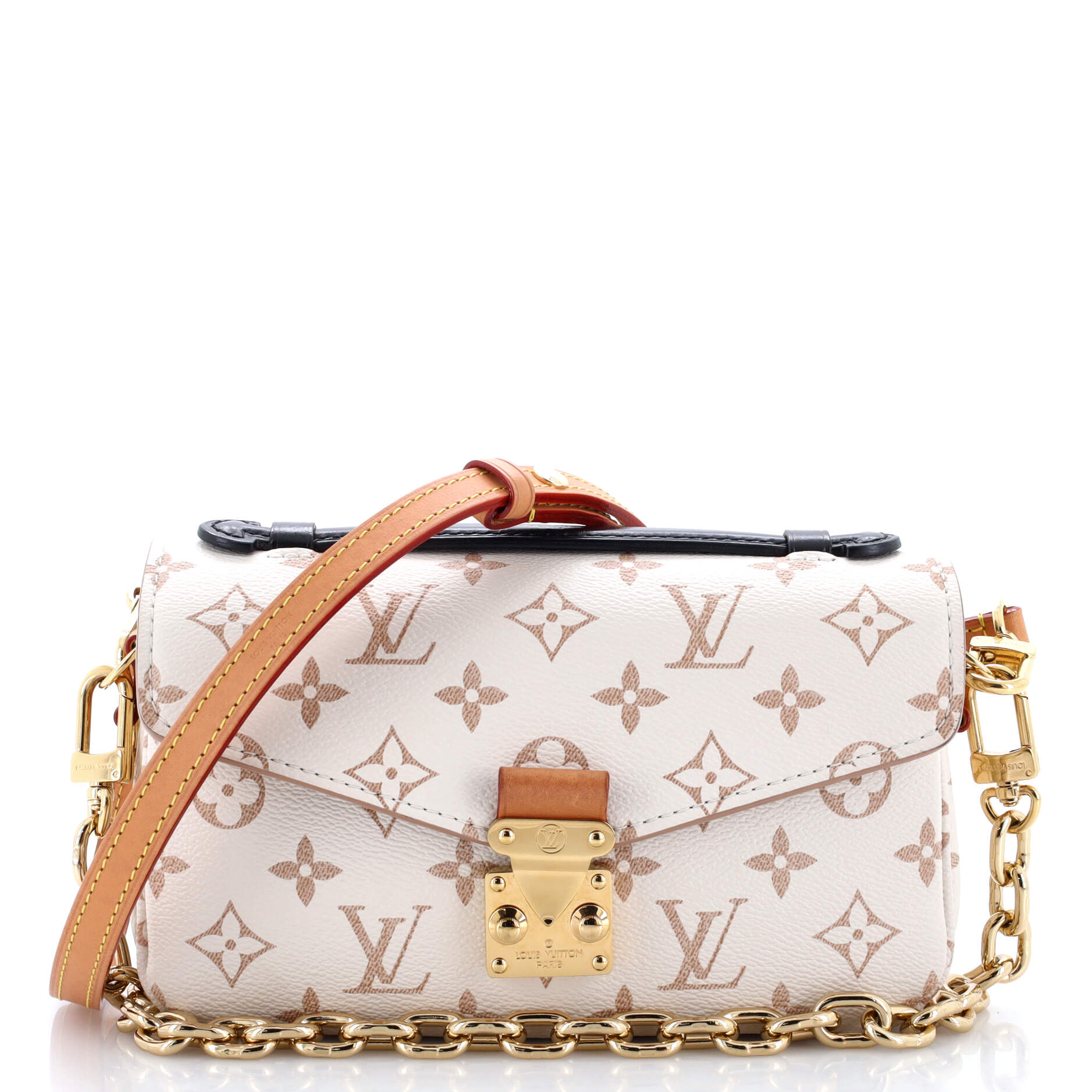 Louis Vuitton Pochette Metis Dune East West Handbag Canvas Monogram Travel Bag
