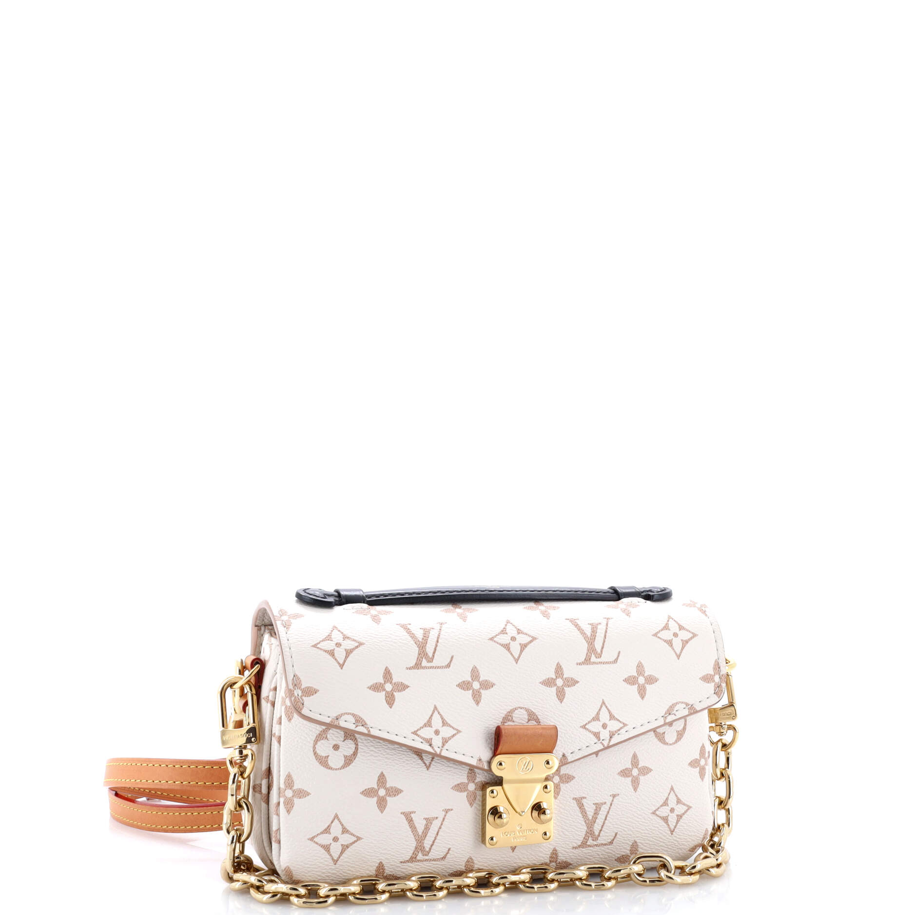 Louis Vuitton Pochette Metis Dune East West Handbag Canvas Monogram Travel Bag