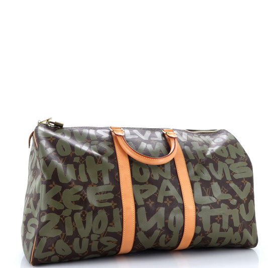 Louis Vuitton Keepall Bag Limited Edition Graffiti Monogram Travel Bag