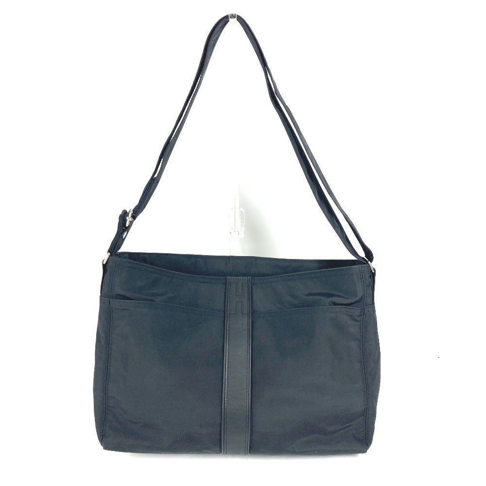 Hermes Shoulder Bag Acapulco Basas Mm Nylon Black