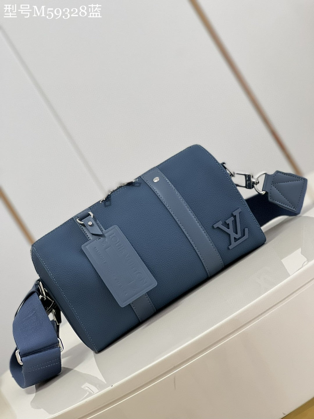Top Quality City Keepall Aerogram For Men Blue Crossbody Bag