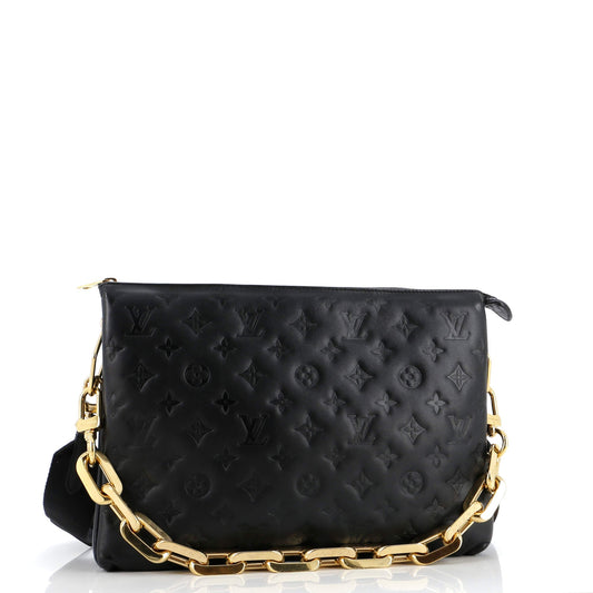 Louis Vuitton Coussin Bag Embossed Lambskin Mm Monogram Shoulder Bag Lambskin Mm29346482