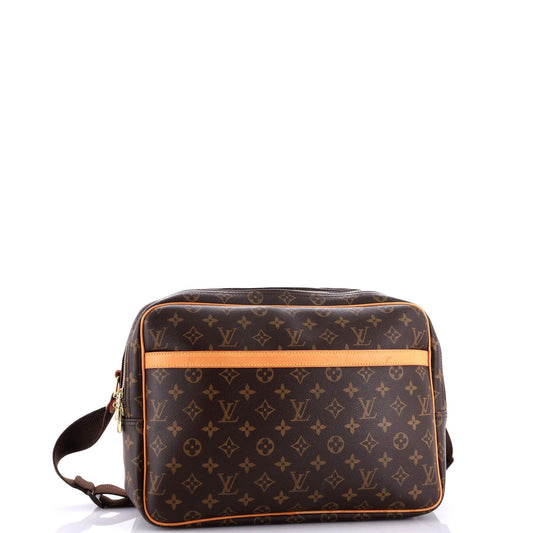 Louis Vuitton Reporter Bag Gm Canvas Monogram Travel Bag