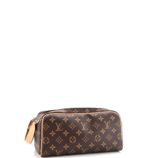 Louis Vuitton Dopp Kit Toiletry Pouch Handbag Canvas Monogram Travel Bag