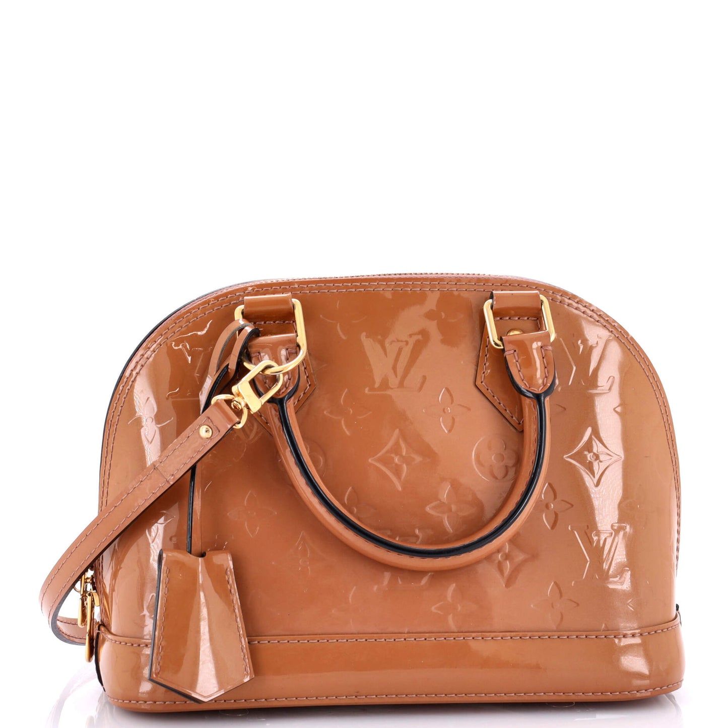 Louis Vuitton Alma Handbag Vernis Bb Monogram Shoulder Bag