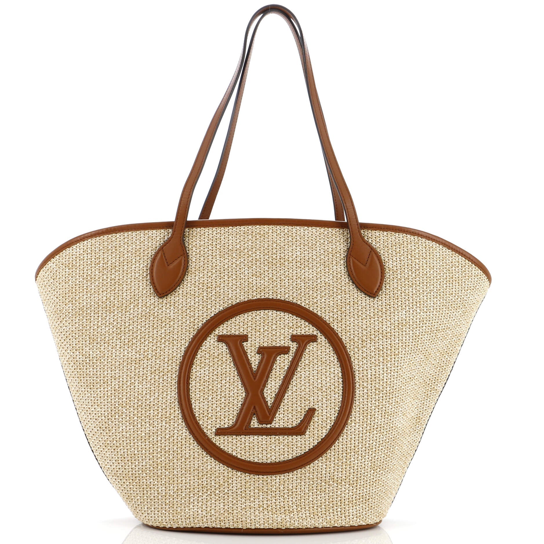 Louis Vuitton Saint Jacques Nm Handbag And Leather Raffia Shoulder Bag Leather 294280106
