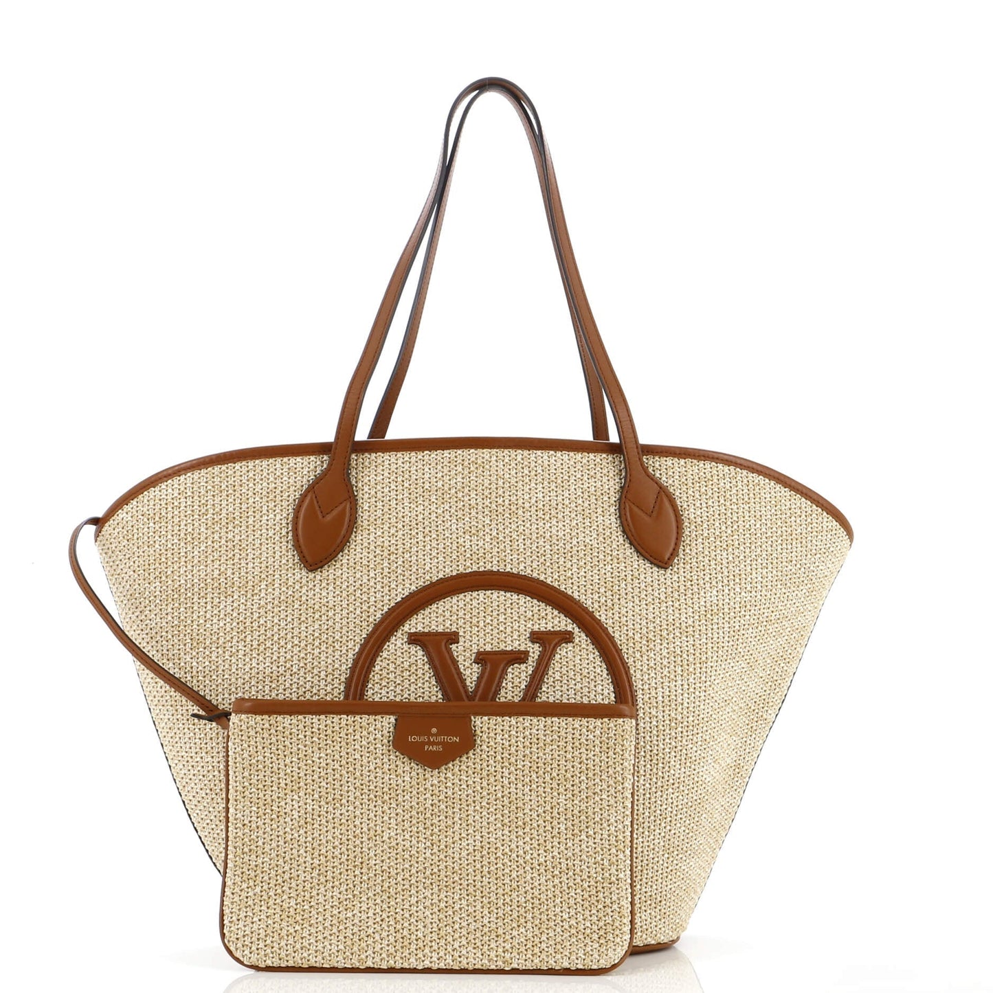 Louis Vuitton Saint Jacques Nm Handbag And Leather Raffia Shoulder Bag Leather 294280106