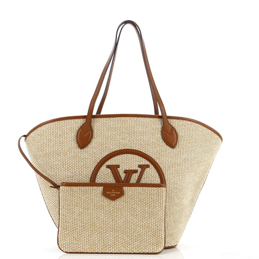 Louis Vuitton Saint Jacques Nm Handbag And Leather Raffia Shoulder Bag Leather 294280106