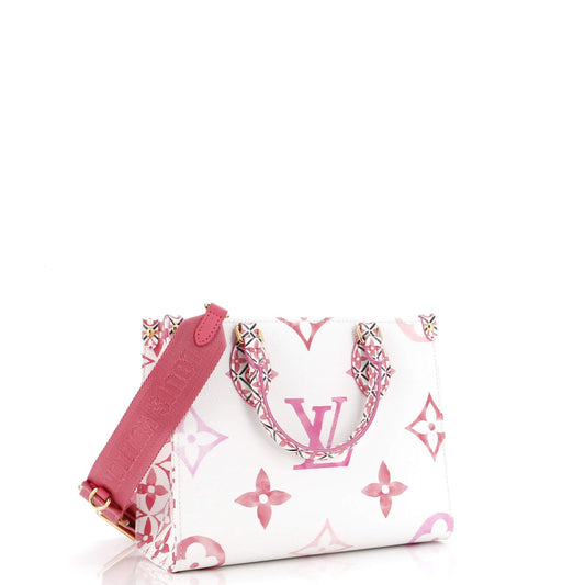 Louis Vuitton Onthego Tote By The Pool Watercolor Giant Monogram Tote Bag