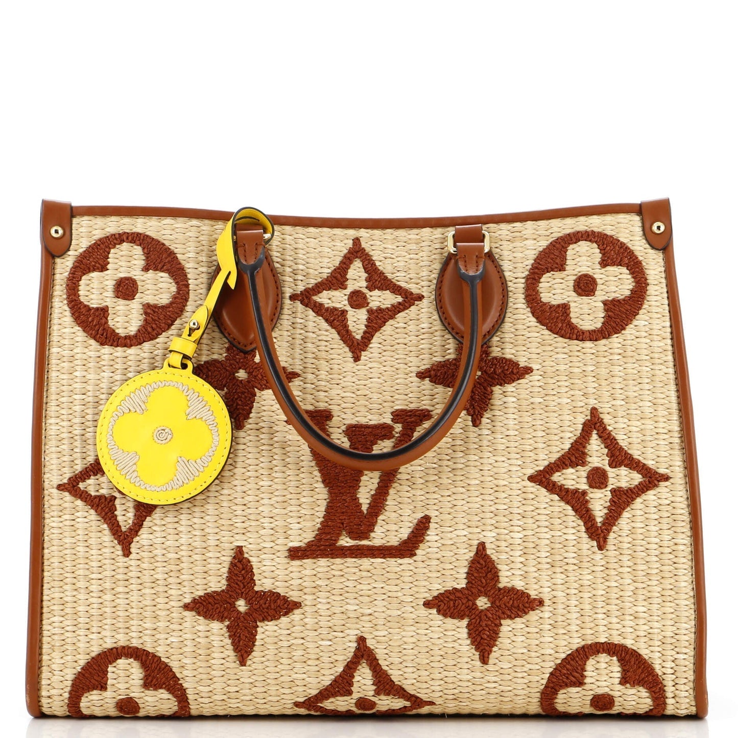 Louis Vuitton Onthego Tote Giant Mm Raffia Monogram Shoulder Bag Raffia Mm2942808