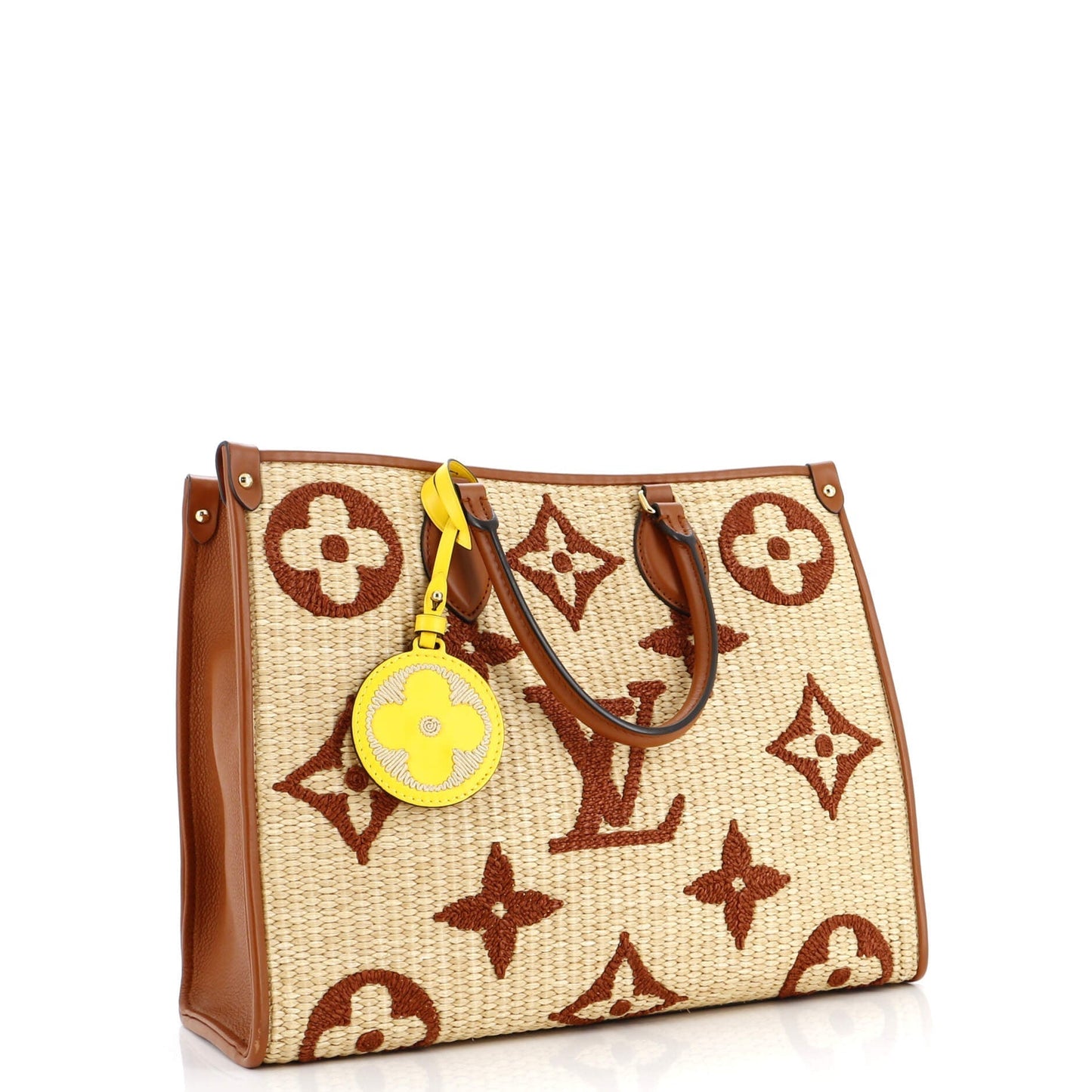 Louis Vuitton Onthego Tote Giant Mm Raffia Monogram Shoulder Bag Raffia Mm2942808