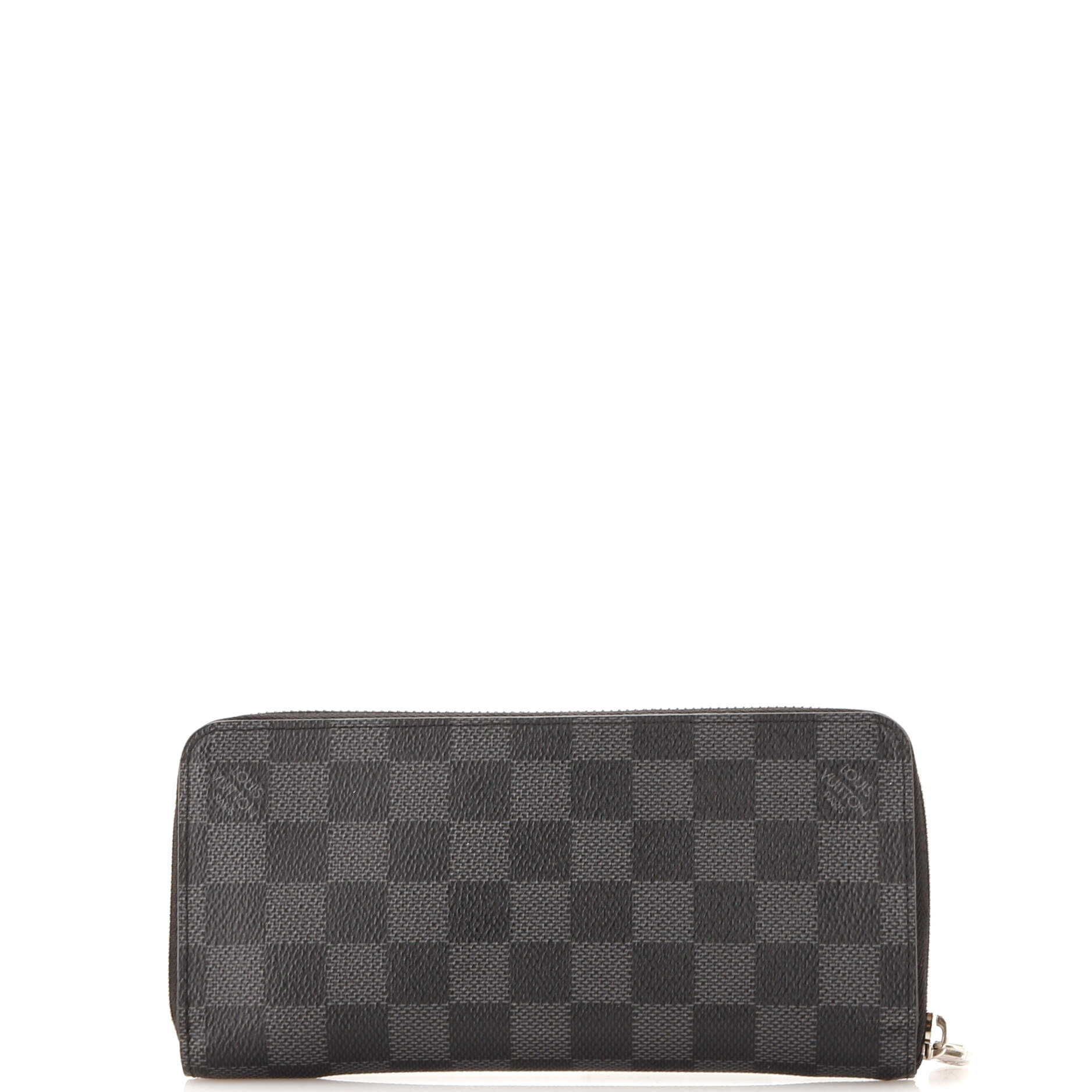 Louis Vuitton Zippy Wallet Damier Graphite Vertical Handbag Travel Bag