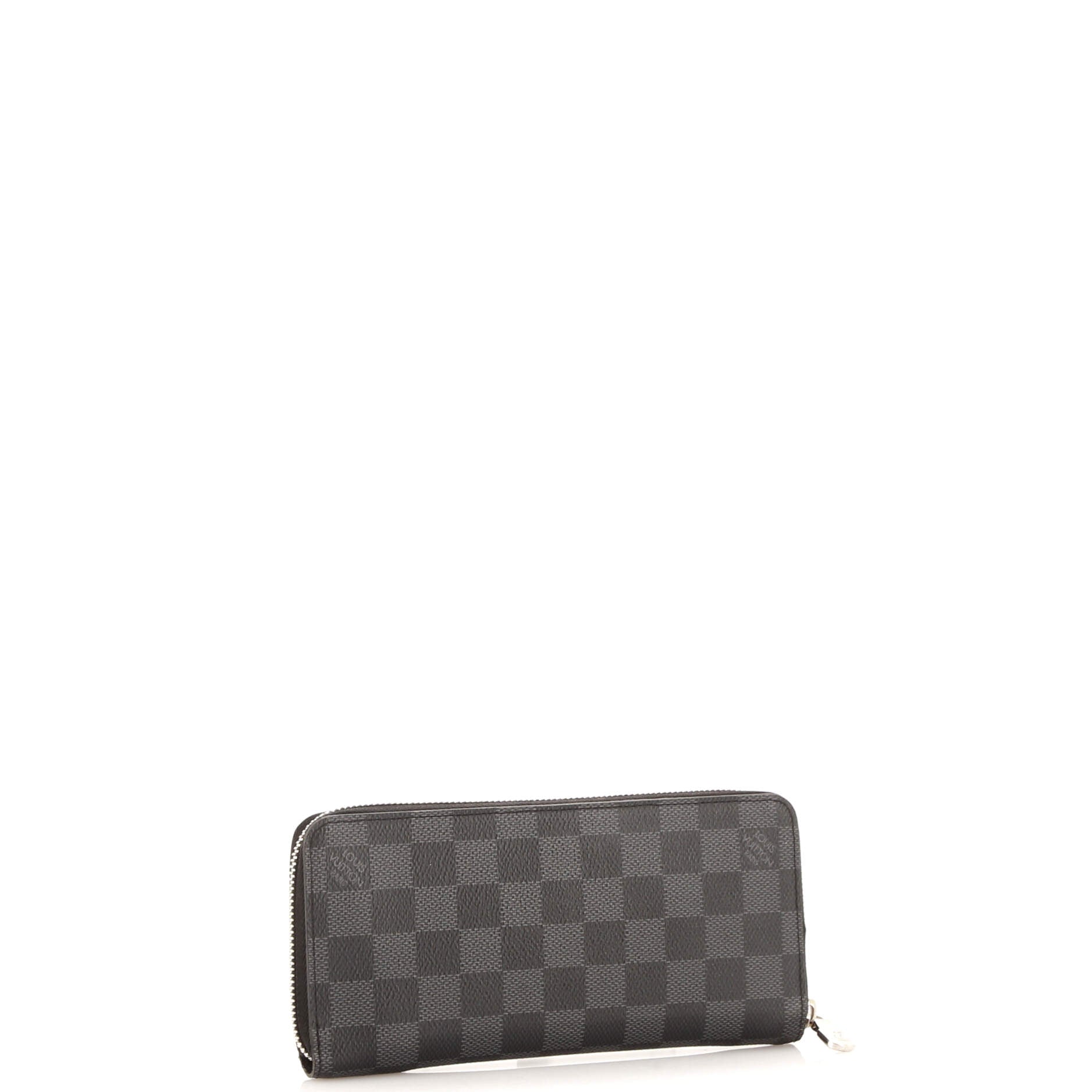 Louis Vuitton Zippy Wallet Damier Graphite Vertical Handbag Travel Bag