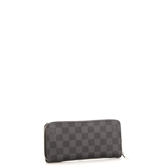 Louis Vuitton Zippy Wallet Damier Graphite Vertical Handbag Travel Bag