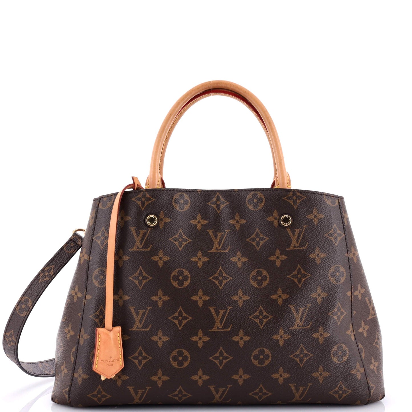 Louis Vuitton Montaigne Handbag Mm Canvas Monogram Tote Bag