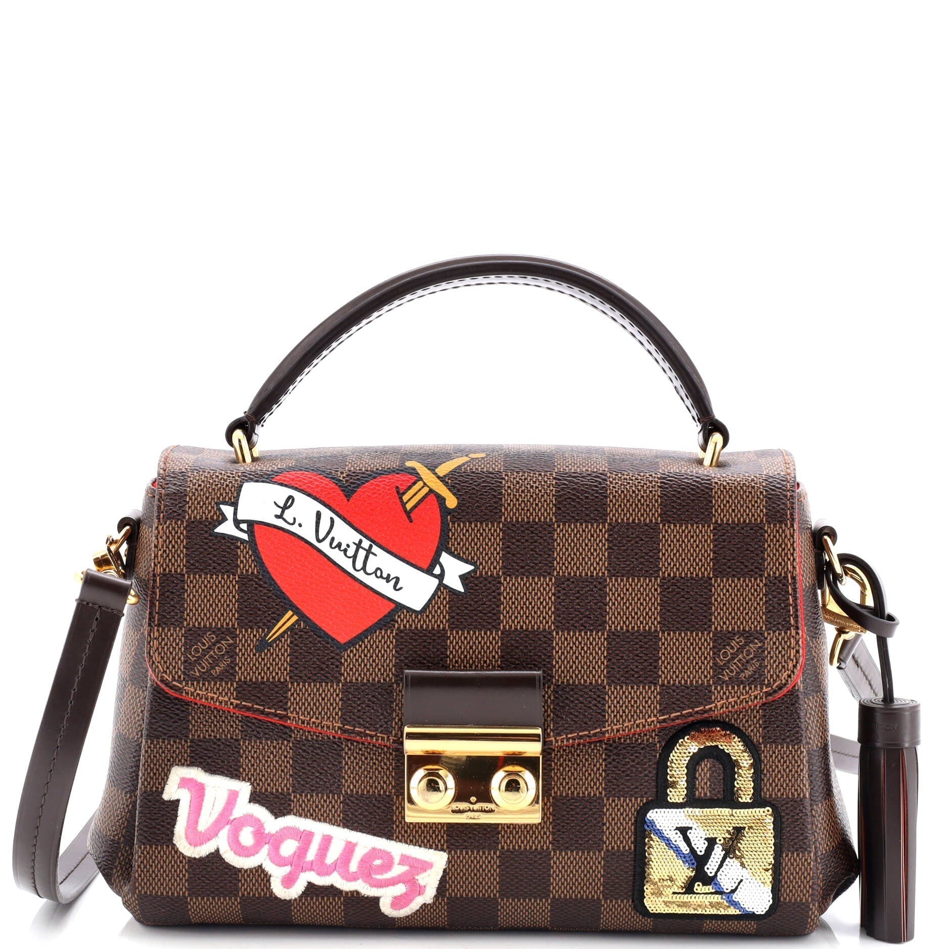Louis Vuitton Croisette Handbag Limited Edition Patches Damier Shoulder Bag Damier 2949989