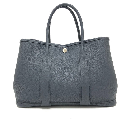 Hermes Handbag Garden Party Tpm Negonda Leather Black Travel Bag
