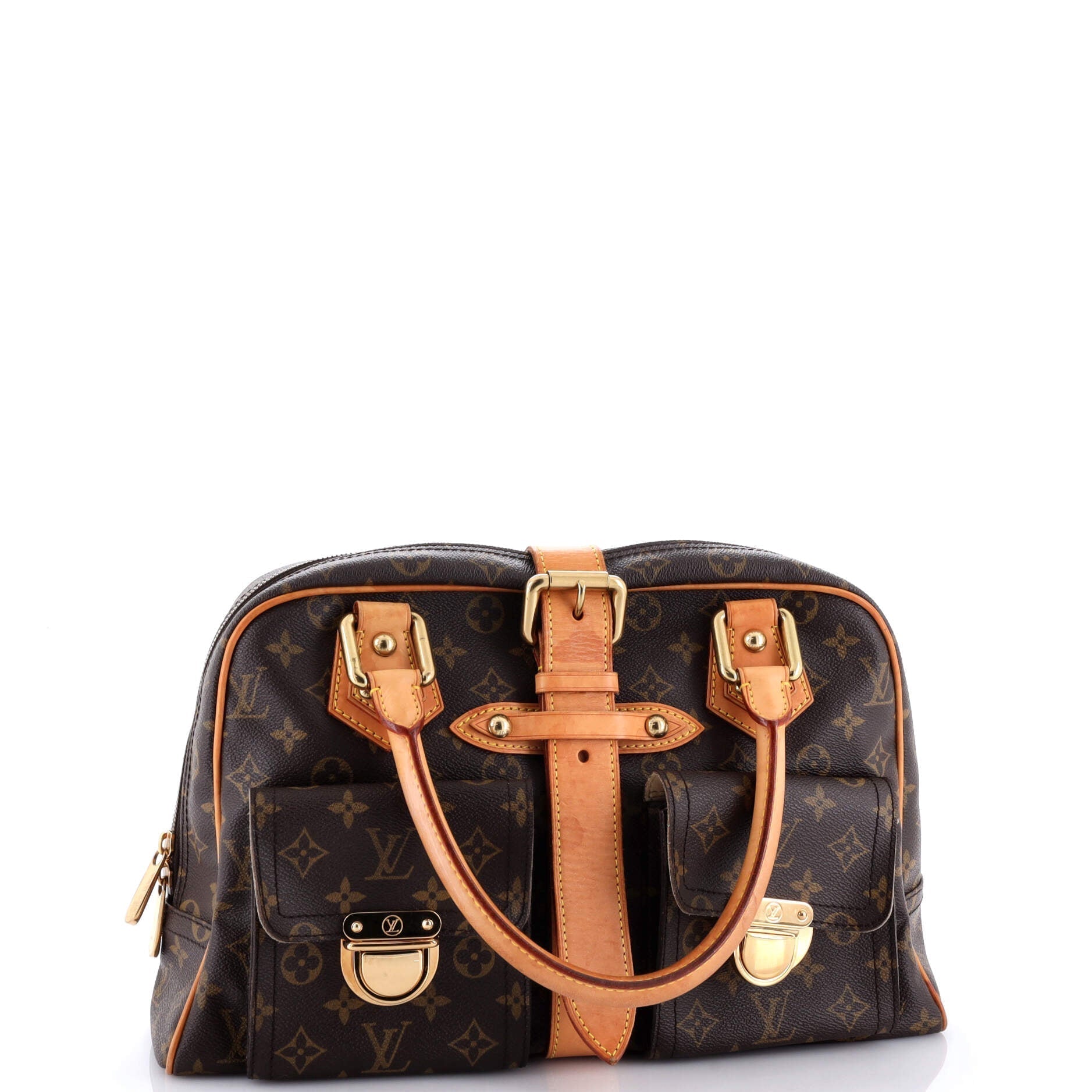 Louis Vuitton Manhattan Handbag Gm Canvas Monogram Travel Bag