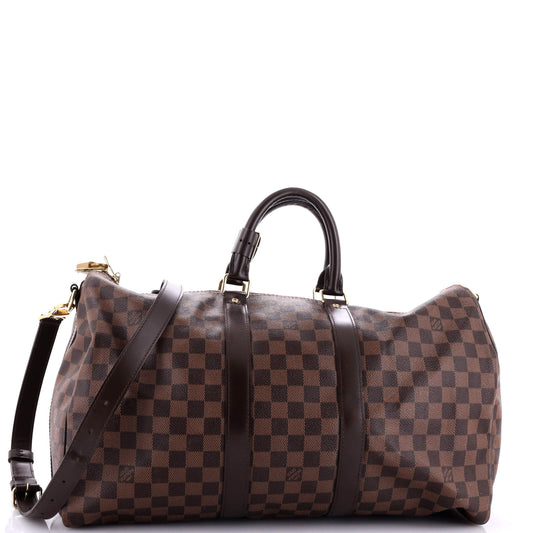 Louis Vuitton Keepall Bandouliere Bag Damier Travel Bag Damier 452956502
