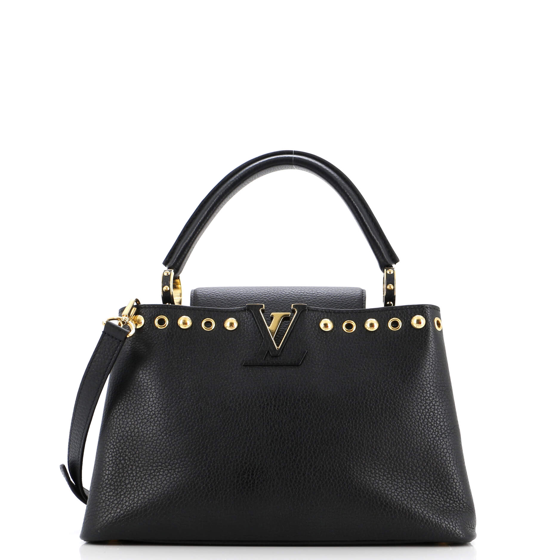 Louis Vuitton Capucines Bag With Embellished Detail Pm Leather Travel Bag