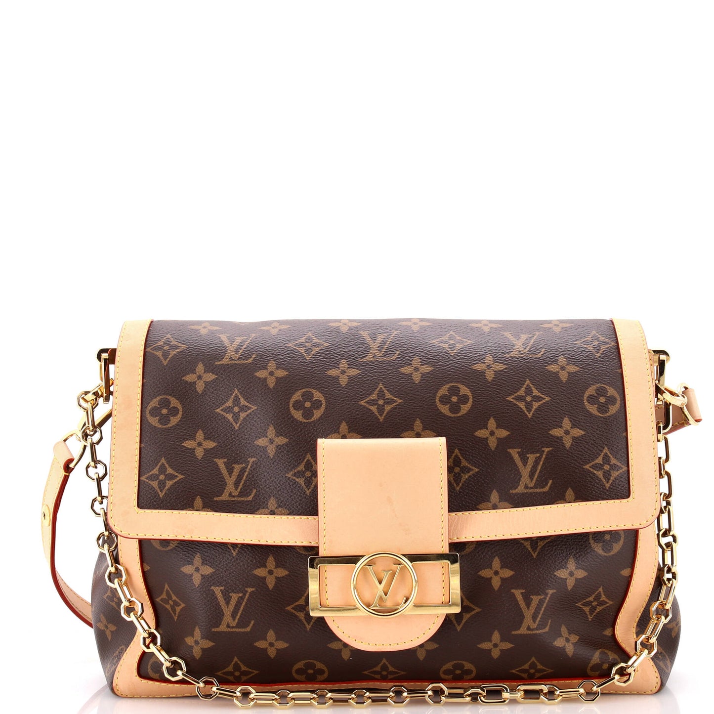 Louis Vuitton Dauphine Soft Shoulder Bag Gm Canvas Monogram