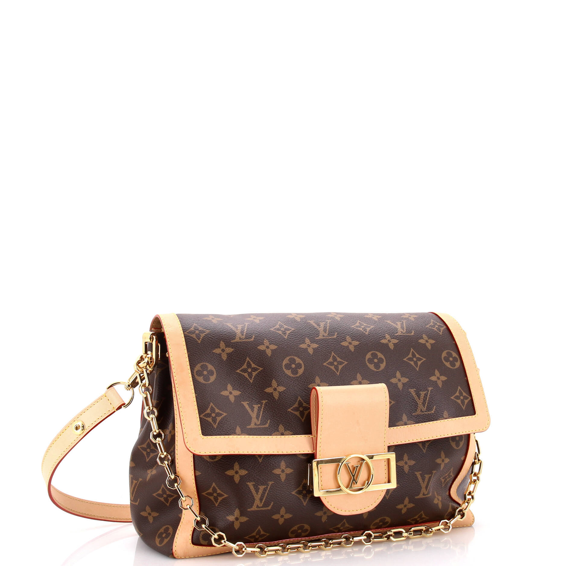 Louis Vuitton Dauphine Soft Shoulder Bag Gm Canvas Monogram