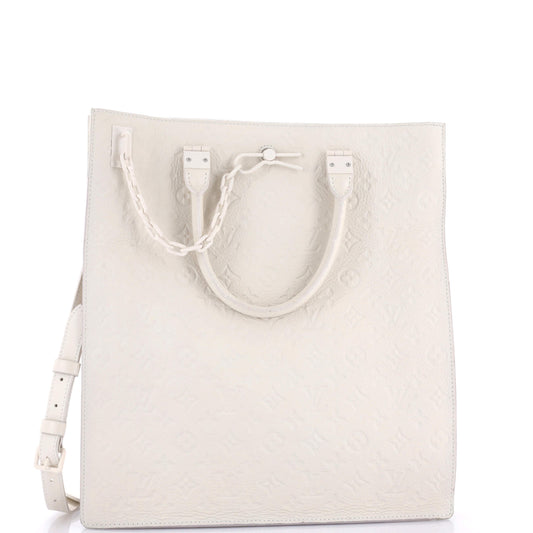 Louis Vuitton Sac Plat Bag Taurillon Leather Monogram Tote Bag