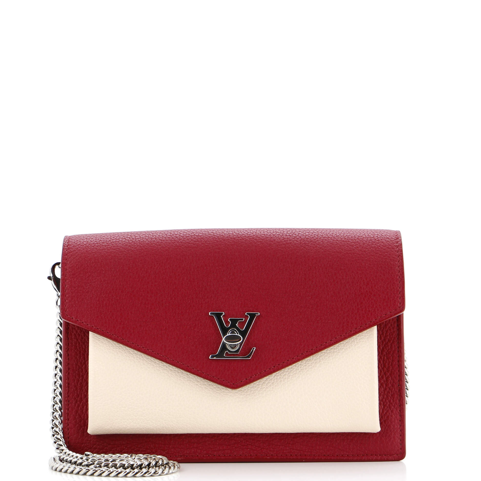 Louis Vuitton Mylockme Pochette Clutch Bag Leather Chain