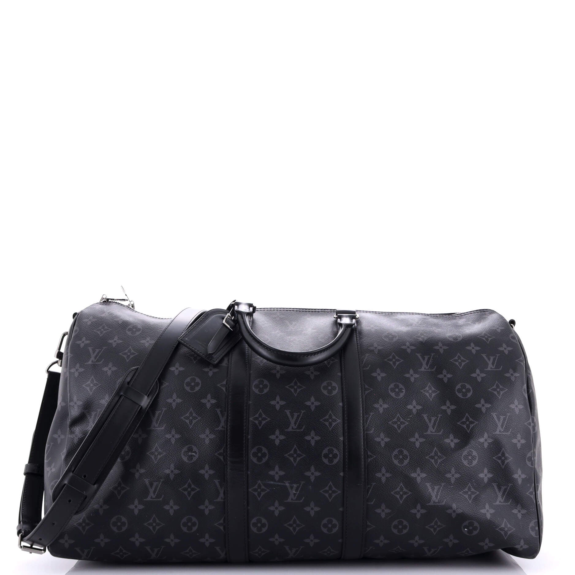 Louis Vuitton Keepall Bandouliere Bag Eclipse Canvas Monogram Travel Bag Canvas 552961051
