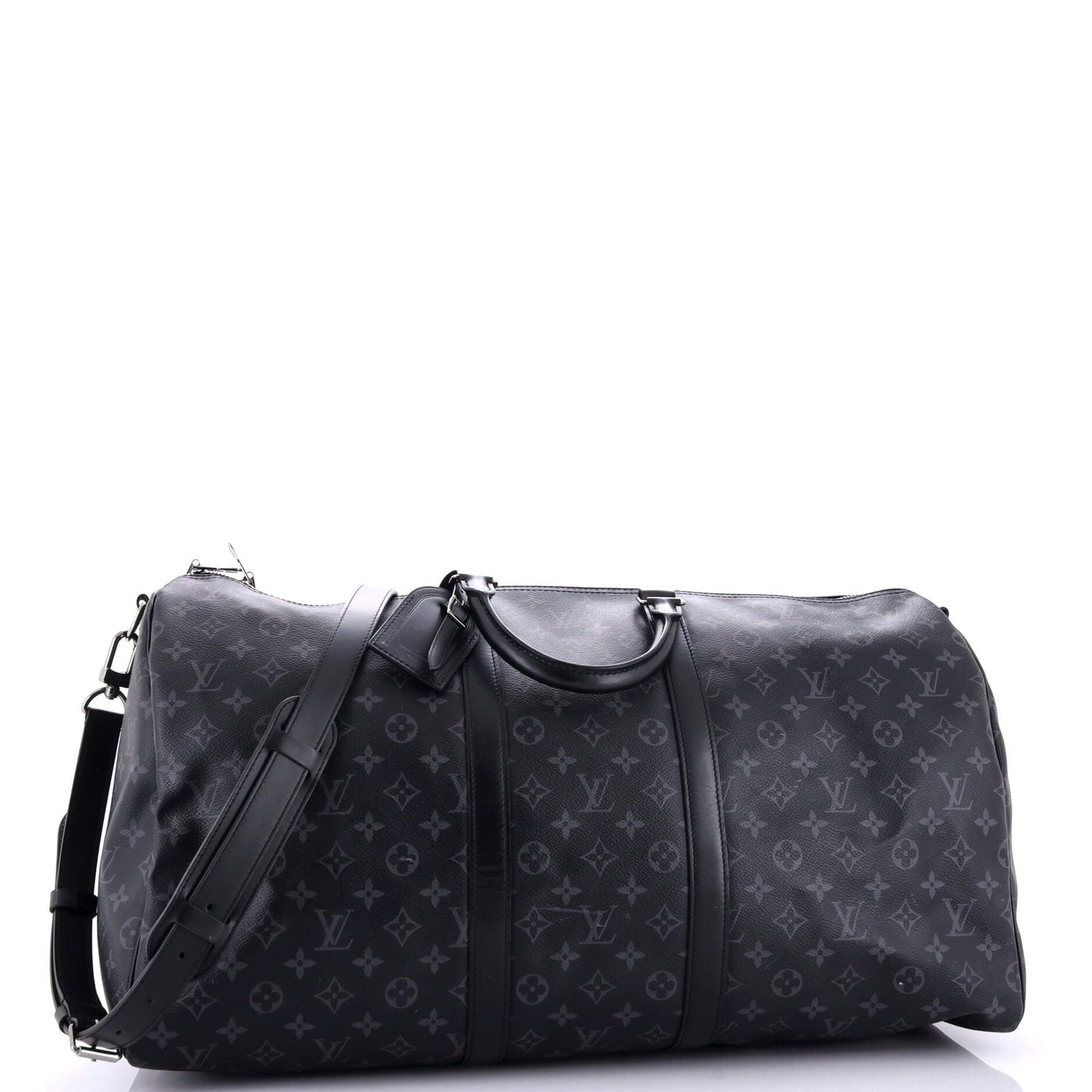 Louis Vuitton Keepall Bandouliere Bag Eclipse Canvas Monogram Travel Bag Canvas 552961051