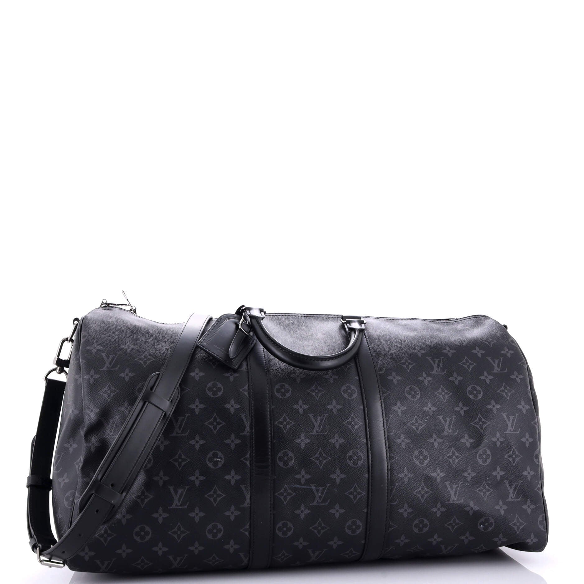 Louis Vuitton Keepall Bandouliere Bag Eclipse Canvas Monogram Travel Bag Canvas 552961051